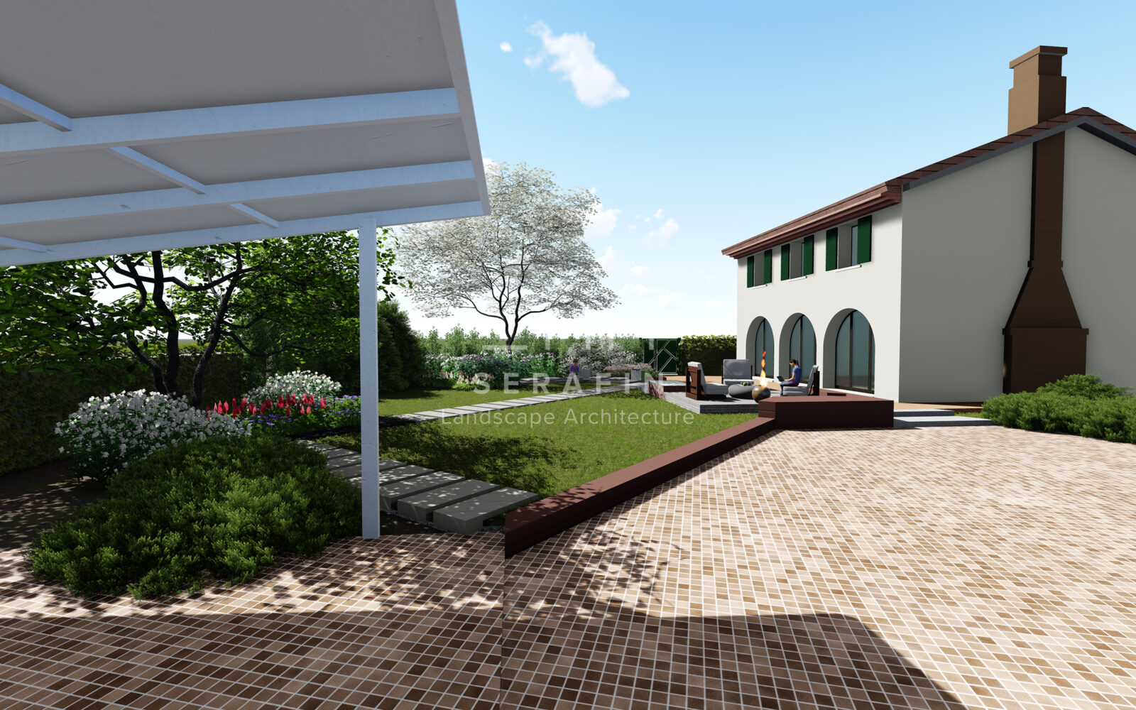 progetto di un giardino privato a padova -1