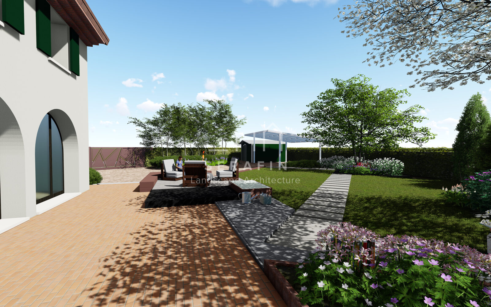 progetto di un giardino privato a padova -5