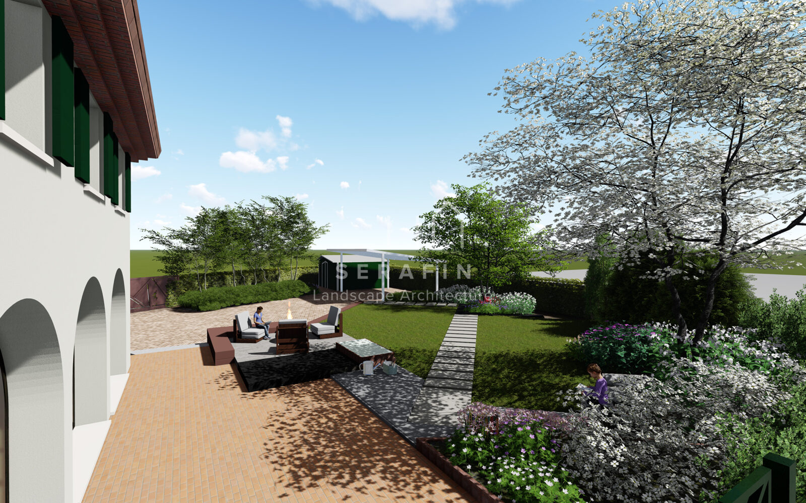 progetto di un giardino privato a padova -6