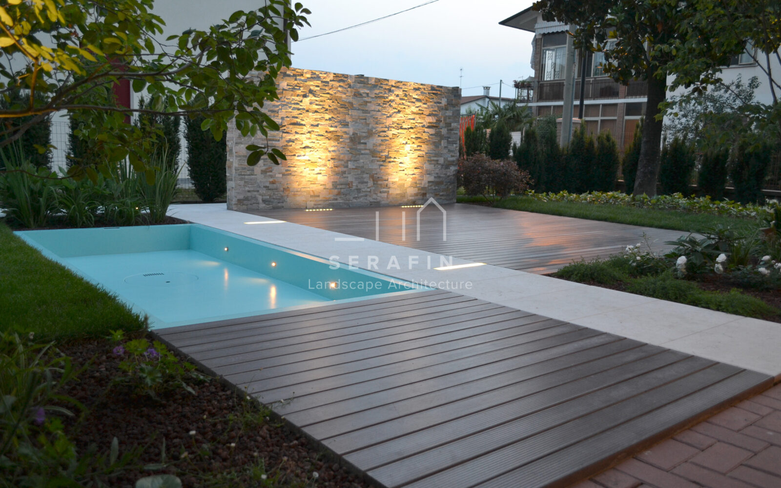 private garden with pool of water - 18