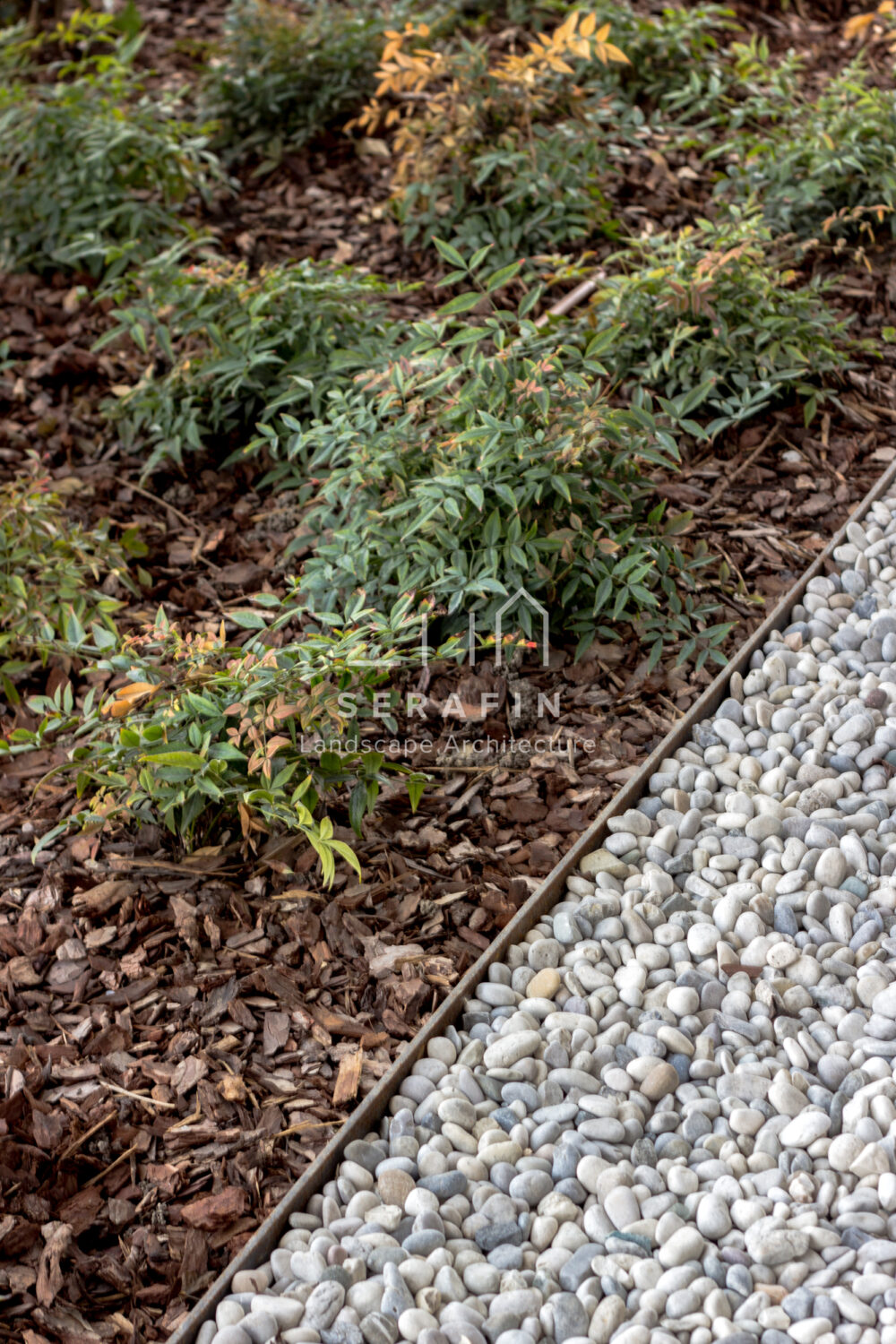 vertical corporate garden project with flower beds Cofiloc