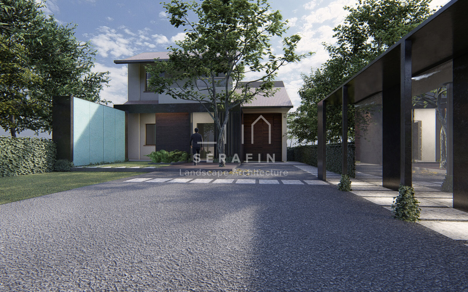 progetto giardino esclusivo con zona living a Treviso - 1