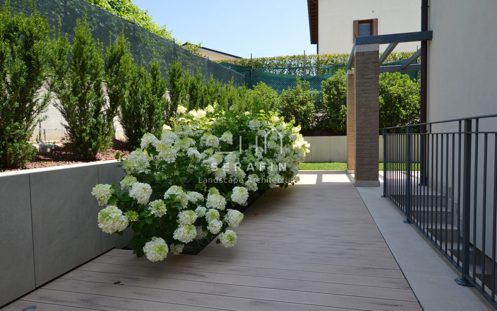 project of a private garden in Soligo