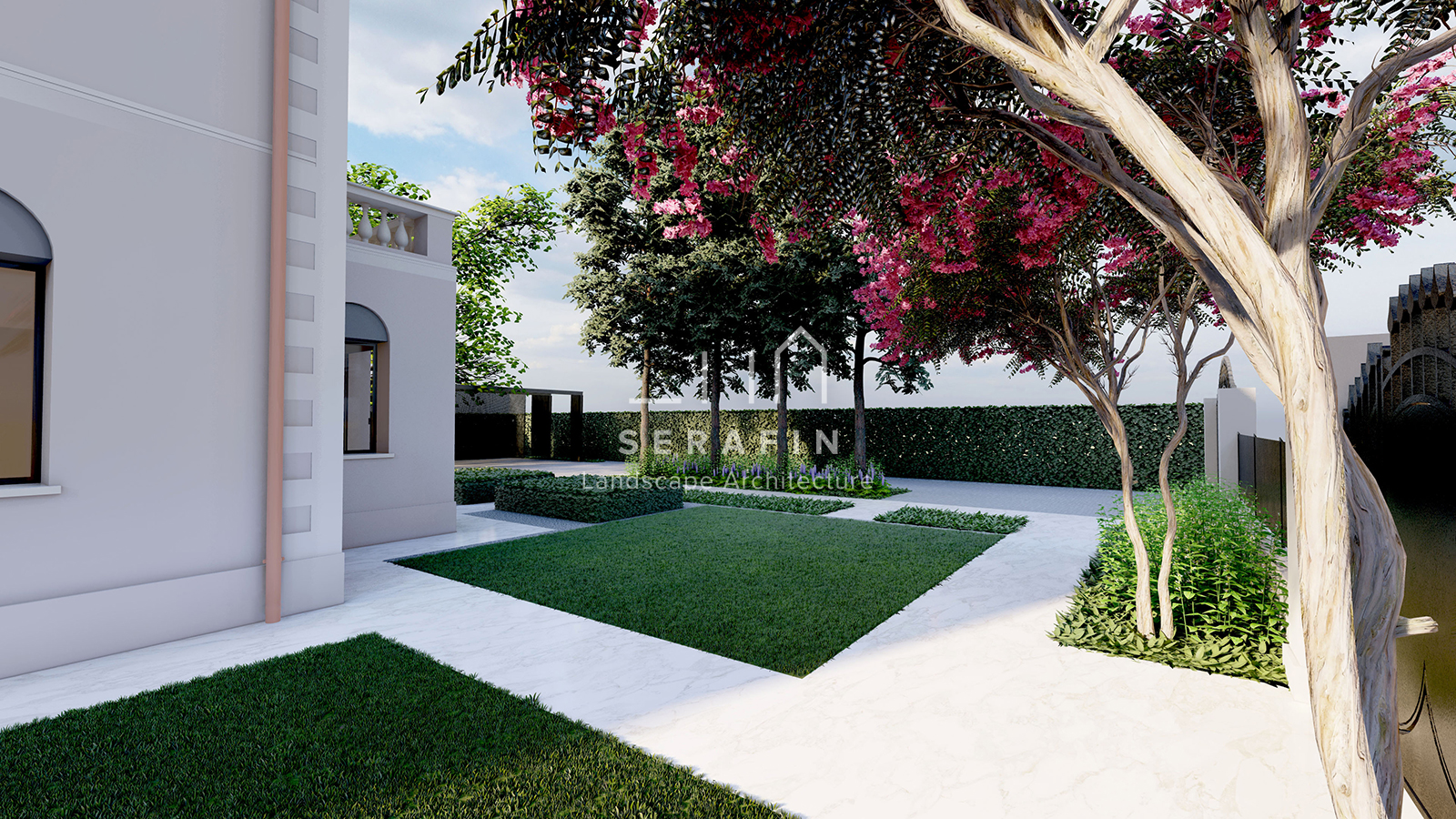 progettazione e realizzazione di un giardino di lusso a Mogliano Veneto - 2