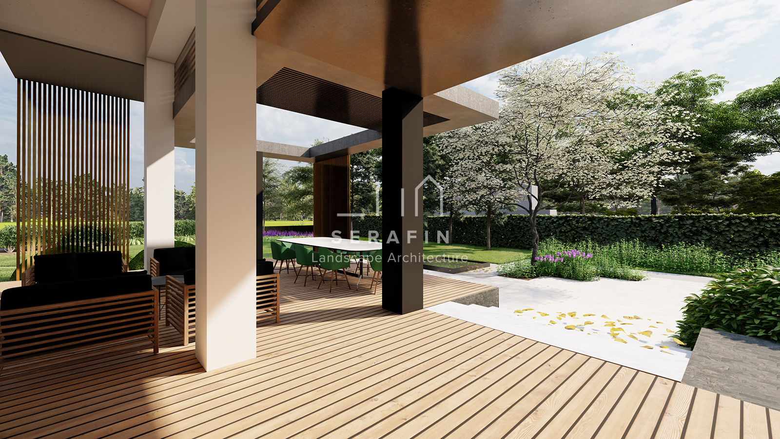 progettazione e realizzazione giardino di lusso a San Biagio di Callalta - 3