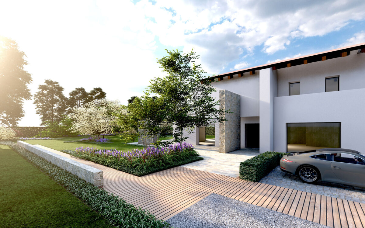 luxury garden project in Montebelluna - preview