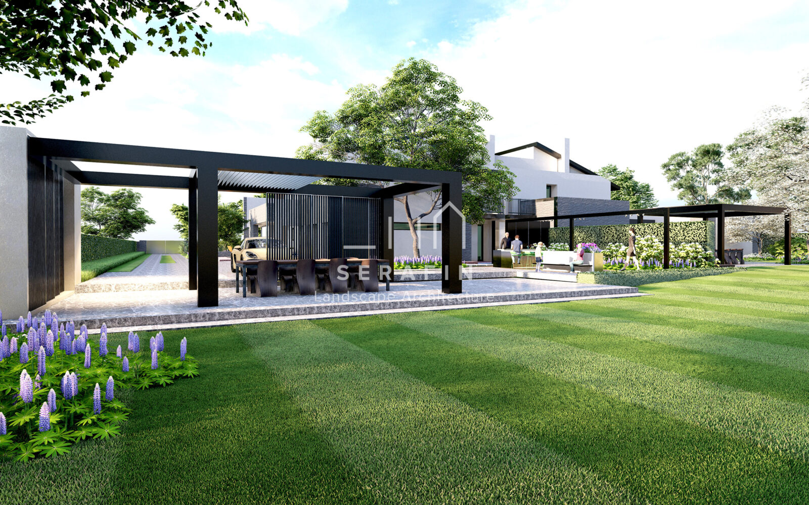 luxury garden project with bioclimatic pergola in Treviso - 1