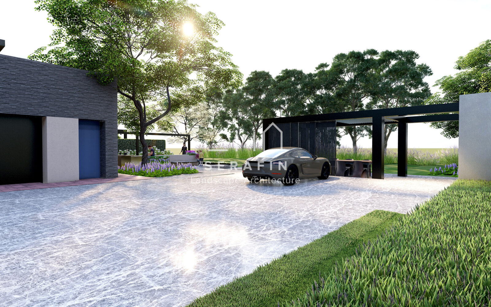 luxury garden project with bioclimatic pergola in Treviso - 2