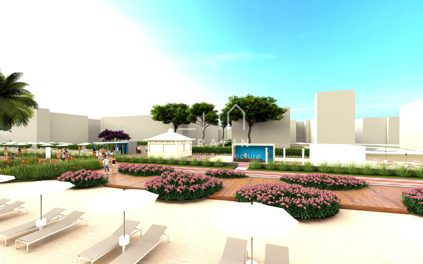 landscape project for the redevelopment of the Jesolo seafront
