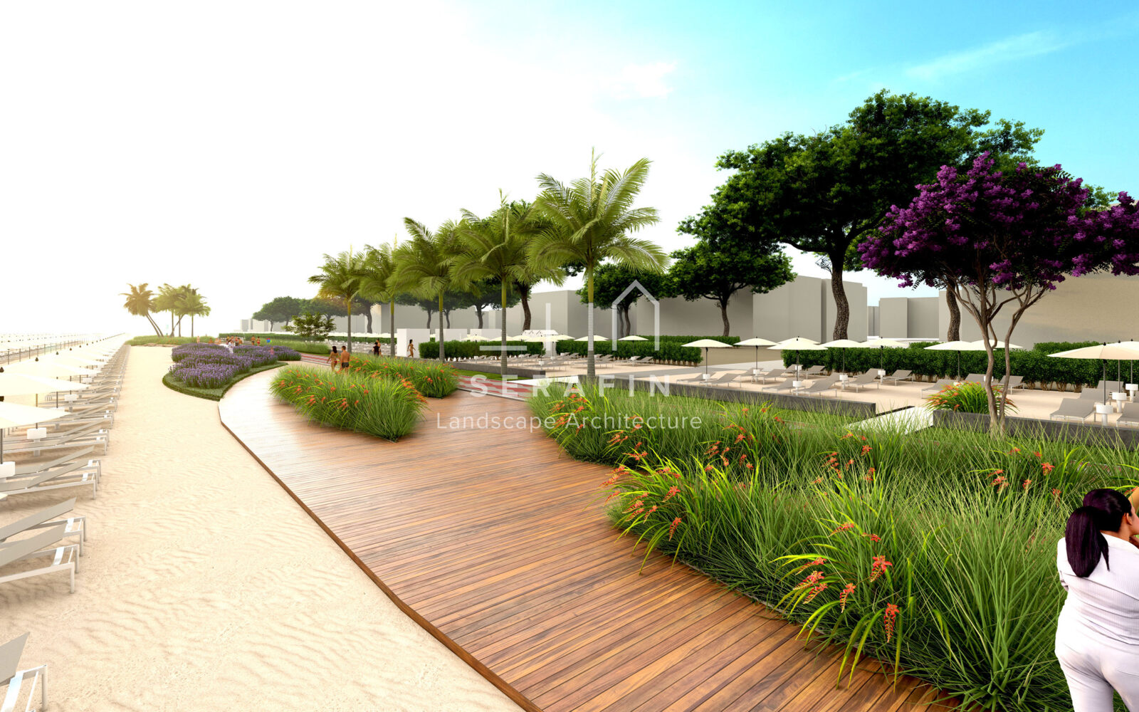 landscape project for the redevelopment of the Jesolo seafront