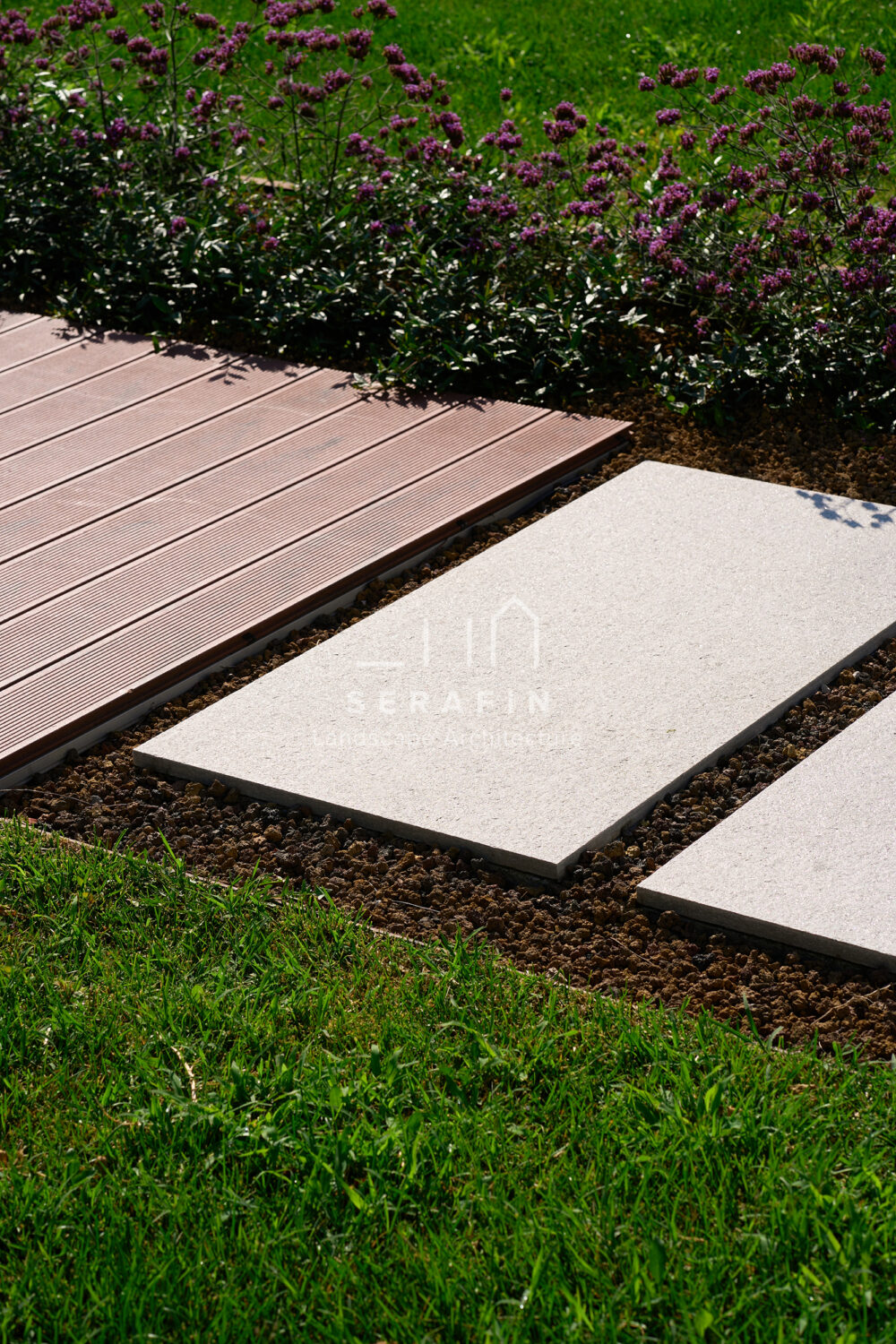 immagine del progetto di un giardino privato di lusso con pergotenda bioclimatica a Treviso