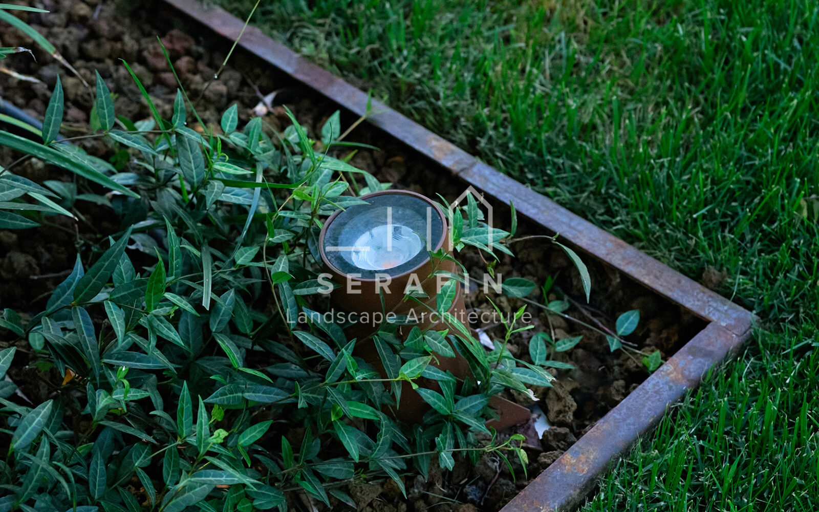 immagine del progetto di un giardino privato di lusso con pergotenda bioclimatica a Treviso