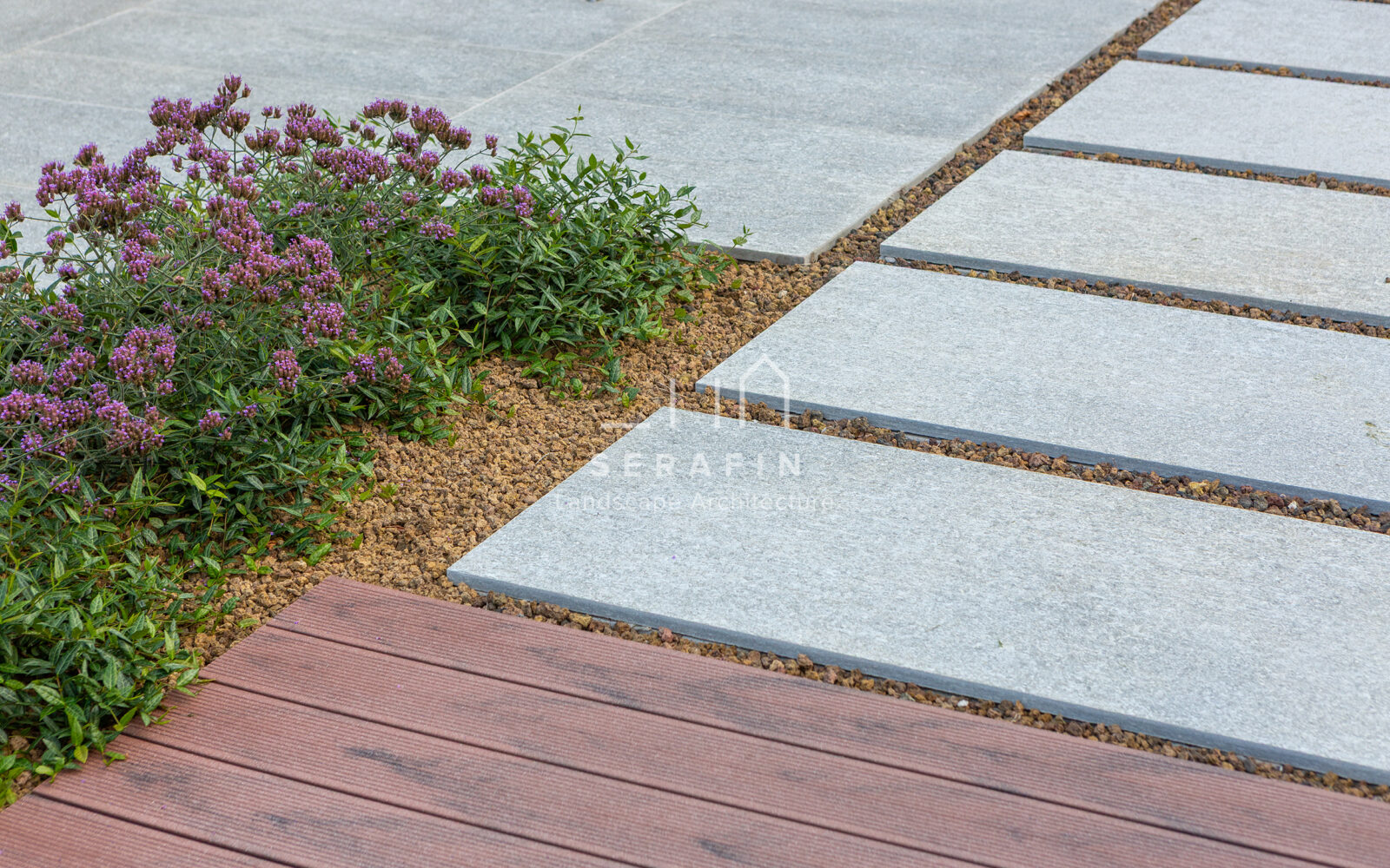 immagine del progetto di un giardino privato di lusso con pergotenda bioclimatica a Treviso